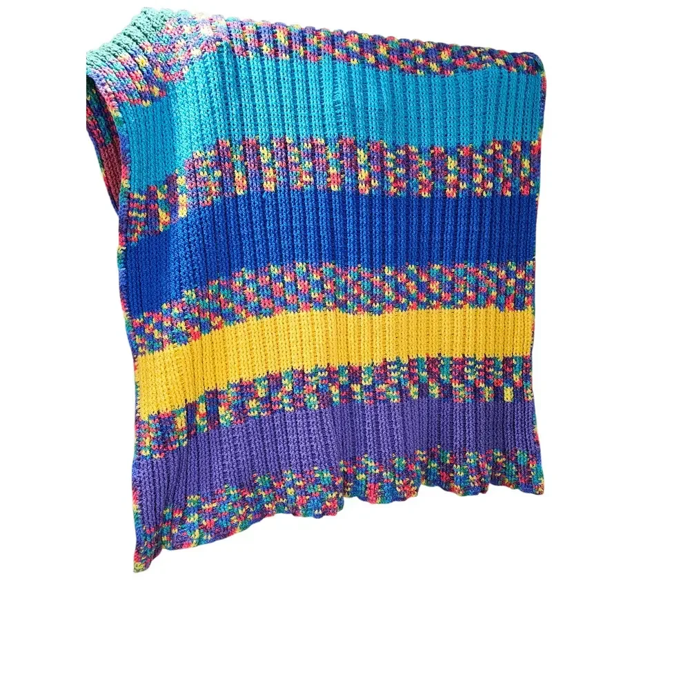 Handmade crochet throw